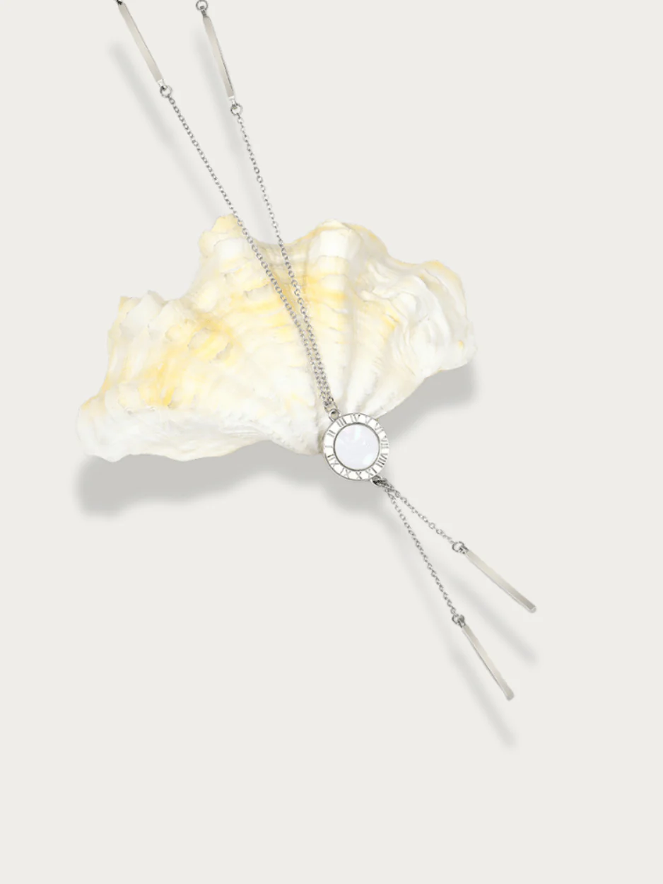 Flowy Roman Dual Face Long Necklace - Image 2