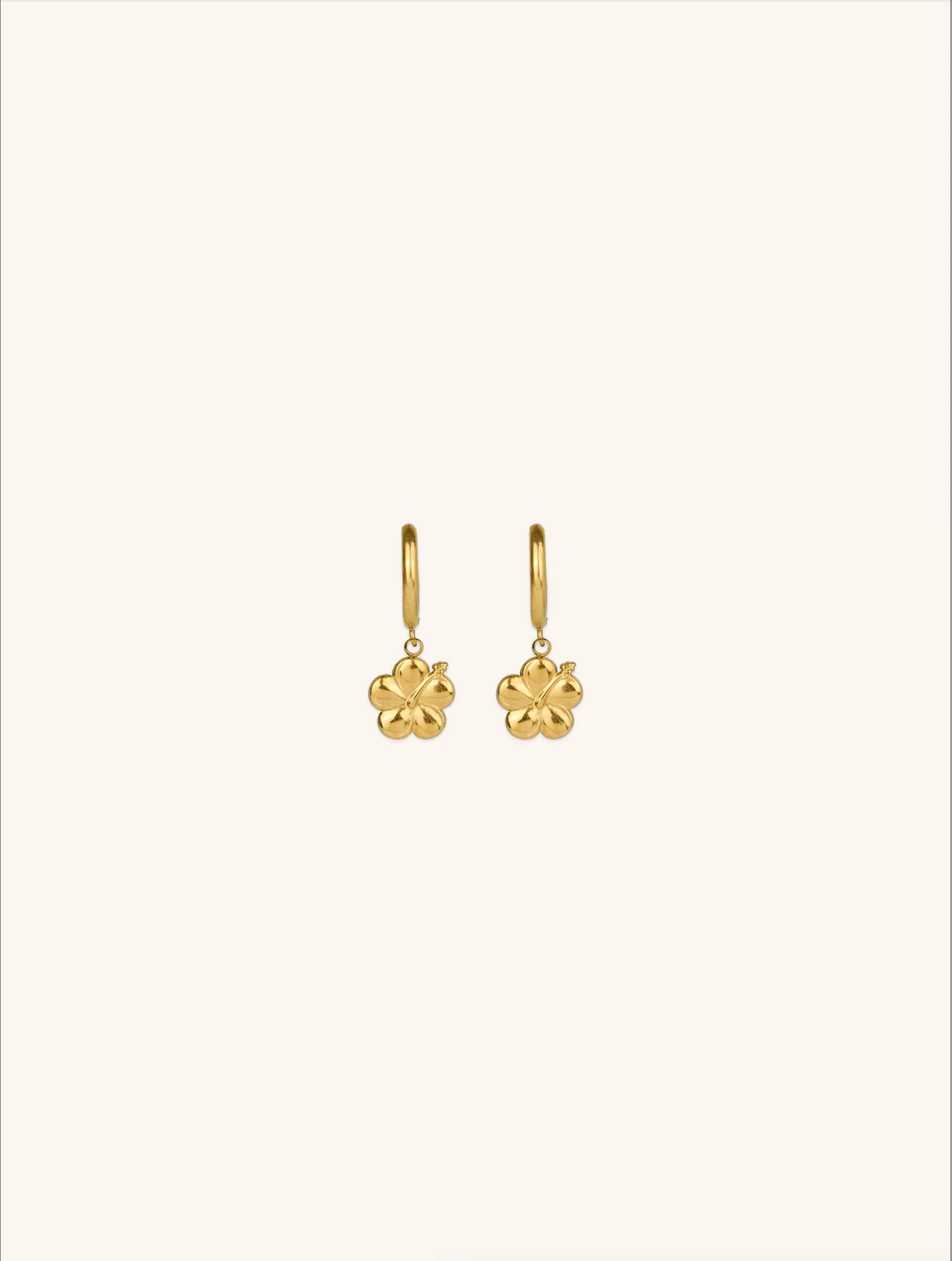 MNML x Zee Avi Hibiscus Flower Hoop Earrings